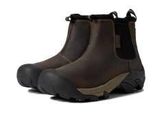 Keen Boots Mens, Slip-on Winter Boots For Outdoor Work, Weatherproof Slip-on Hiking Boots, Black Slip-on Work Boots For Outdoor, Insulated Slip-on Boots For Walking, Insulated Slip-on Walking Boots, Steel Toe Work Boots Keen, Insulated Slip-on Waterproof Boots For Walking, High-top Steel Toe Waterproof Boots For Safety