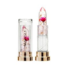 Warm Change Color: This jelly lipstick with crystal flowers changes its color depending on body temperature and pH. Its unique and perfect makeup will make you look beautiful and fashionable. Perfect gift: Ideal to express love to your lovers, friends and family on birthdays, anniversaries, celebrations, Christmas and Valentine's Day. product contains product descriptions Lip Plump: This lipstick not-only nourishes your lips, but its highly moisturizing, hyperpigmentation enhancing and plumping Flower Jelly, Flower Lipstick, Crystal Jelly, Red Liquid Lipstick, Jelly Flower, Jelly Lipstick, Shiny Lipstick, Color Changing Lipstick, Shimmer Lip Gloss