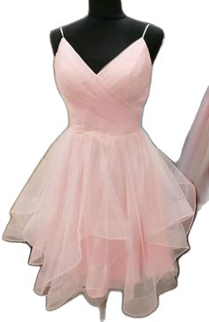 Pink Tulle Dresses For Prom Season, Pink Tulle Bridesmaid Dress For Prom, Pink Tulle Bridesmaid Dress For Prom Season, Pink Tulle Cocktail Evening Dress, Pink Bridesmaid Dress For Prom Season, Pink Sleeveless Tulle Bridesmaid Dress, Pink Tulle Dress For Prom, Pink Bridesmaid Dress For Summer Prom, Pink Mini Length Evening Dress For Homecoming