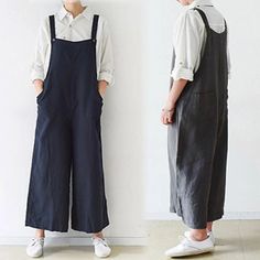 Lasaky - Wide-Leg Jumpsuit Overalls with Pockets Jumpsuit Overalls, Long Sleeve And Shorts, Pant Length, Wide Leg Jumpsuit, Dressmaking, Clothing Patterns, A Line Skirts, Denim Shorts, Dark Blue