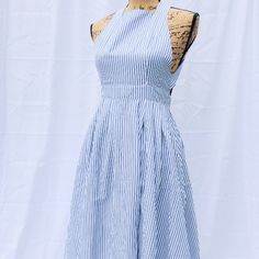 Blue And White Striped Dress, Court Wedding, Wedding Court, White Striped Dress, How To Look Classy, Dress Blue, Striped Dress, All Over The World, Small Businesses