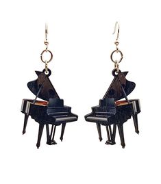 Made In U.S.A Style # 1211 Size 1.7" x 1.3" Grand Piano Earrings There are about 100,000 new pianos manufactured in the United States annually Made from sustainably sourced wood and 90% recycled display cards. Laser-cut wood Image on front with natural wood back Ear wires are silver-finished 304L stainless steel, hypoallergenic, and enhanced with a new, smooth and consistent electrophoretic coating that resists tarnishing. Earrings double as essential oil diffuser! Types Of Sunflowers, Red Sunflowers, Earrings Double, Wood Images, Clover Earrings, Grand Piano, Jewelry Tree, Laser Cut Wood, Earring Sale