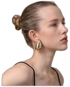 Trendy Wrap Earrings With Ear Wire, Trendy Pierced Wrap Earrings, Chic Drop Hoop Earrings, Chic Clip-on Earrings With Ear Wire, Gold Teardrop Earrings For Summer, Teardrop Metal Hoop Earrings, Teardrop Wrap Earrings For Party, Trendy Teardrop Hoop Earrings, Modern Teardrop Clip-on Earrings