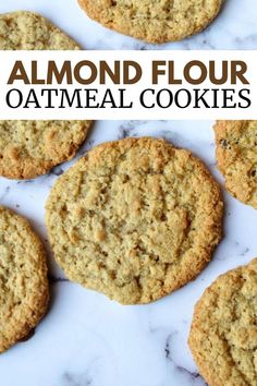 almond flour oatmeal cookies Almond Flour Oatmeal Cookies, Almond Flour Oatmeal, Cookies Made With Almond Flour, Sugar Free Oatmeal Cookies, Almond Flour Recipes Cookies, Dolce Poche Calorie, Quick Bites, Almond Flour Cookies