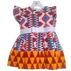 Beautiful Multicolor African Print Ankara Handmade Kente Design Dress. It Is Lined With A Belt Attached At The Waist. Note: No Size On Tag, But It Will Be Suitable For A Toddler Girl Between 24m And 2t. Ideal Dress For Kwanzaa, Party, Church, Etc. Features * 100% Cotton * Back Opening Zip Closure * Lined * Material: Cotton, Polyester Approximate Flat Measurements (In Inches) Pit To Pit: 12.5 Waist: 11" Length: 19¼" Please See Photos For Best Descriptions. Love It? Send Me An Offer! New To Poshma Kwanzaa Party, Spring Rompers, Girls Special Occasion Dresses, Black Ruffle Dress, Ankara Dresses, White Flower Girl Dresses, African Ankara, Girls Formal Dresses, Ankara Dress