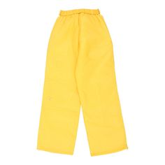 Description:Vintage yellow Renco Marwell ski trousers, fits small.GENDER: womens CONDITION: good - small mark on front and back.STYLE: ski trousersERA: 1990sCOLOUR: yellowFABRIC: polyamideNotes: Label size is 6. Casual Yellow Surfing Bottoms, Yellow Baggy Ankle-length Bottoms, Yellow Sporty Nylon Bottoms, Yellow Moisture-wicking Sportswear Bottoms, Yellow Non-stretch Trousers, Ski Trousers, Label Sizes, Vintage Yellow, Skiing