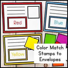 Mail Carrier Shape and Color preschool activity ideas Mail Carrier Preschool, Preschool Community Helpers, Centers Preschool, Community Helpers Theme, Community Helpers Preschool, Community Helper, Mail Carrier, One To One, Shapes And Colors