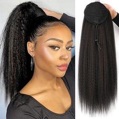 Category:Ponytails; Occasion:Daily Wear,Birthday,Vacation,Party / Evening; Age Group:Adults; Color Shade:Black; Hair Extension Type:Drawstring; Origin of Hair Donors:Brazilian Hair; Hair Material:Synthetic Hair; Texture:Straight; Length:20 inch; Features:Soft,Comfortable,Easy dressing,Women,Classic; Heat Resistant:Yes; Listing Date:06/05/2023; Hairstyle:With Ponytail; Can Be Permed:No Yaki Ponytail, Clip In Ponytail Extensions, Vacation Birthday, Drawstring Ponytail, Birthday Vacation, Clip In Ponytail, Ponytail Hair Extensions, Ponytail Hair, Ponytail Extension