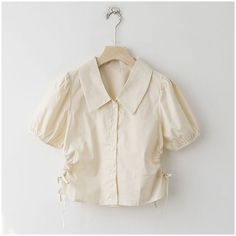 This shirt is perfect for those who are looking for a new shirt for a good price. It is fashionable, stylish, and it will look great on anyone who wears it. Do you wanahavit? White Cotton Button-up Tops, Button Up Women, Cheap White Button-up Cropped Shirt, White Button-up Tops With Lace Cuffs, White Button-up Tops With Patch Pockets, Female Tops, White Cotton T-shirt With Button Closure, Summer White, Blue China