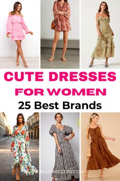 Looking for cute dresses for women? Check the list of the best brands to shop for the cutest and trendiest dress designs this year!| fall dresses for women | fall dresses for wedding guests | fall dresses aesthetic | fall dresses casual | fall dresses for plus size women | flower girl dress | one piece & sets | bridesmaid dress | long fall dresses | white dress fall | sun dresses | cute fall outfits | floral dress | trendy fall dresses | casual fall dresses | fall dresses chic Dresses For Wedding Guests Fall, Trendy Fall Dresses, White Dress Fall, Vintage Outfits Dresses, Fall Outfits Women 30s, Outfits Floral, Cute Dresses For Women, Long Fall Dresses