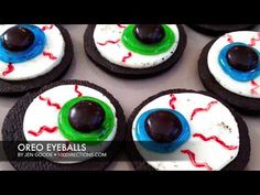 decorated cookies with eyes and googly eyes on them