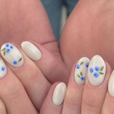 Suelen Bagley | Nail Tech🦋 on Instagram: "A couple blueberry nail sets to brighten up your saturday🫐🫶🏼🫶🏼💌🥹  #nails #fruitnails #nailtech #utahnailtech #blueberrynails #bluenails #milkywhitenails #nailart #nailinspo #naildesign" Minimal Nails, Short Nail Designs, Dream Nails, Fire Nails, Funky Nails, Pretty Acrylic Nails