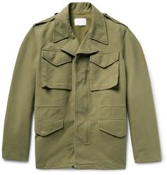 SANDRO . #sandro #cloth #coats and jackets M65 Field Jacket, Masculine Fashion, Cotton Fields, Mens Luxury Fashion, Wear Green, Latest Mens Fashion, Mens Trends, Mens Designer Fashion