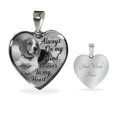 🐾 Always On My Mind, Forever In My Heart - Beagle dog unique pet memorial gift. 🐾 Personalized pet memorial necklace: - The custom engraving option is available. Engrave onto the back of the pendant your loved dog name, date, or anything else you want to remember and keep you close to your heart. 🐾 Custom dog remembrance gifts: - Engraving line 1 and Line 2 can have max of 20 characters long including spaces. 🐾 Loss of dog gift: - Dogs come into our lives to teach us about love; they depart Personalized Gifts For Nurses, Pet Memorial Necklace, Dog Remembrance, Portrait Necklace, Forever In My Heart, Pet Remembrance, Personalized Pet Memorial, Always On My Mind, Pet Loss Gifts