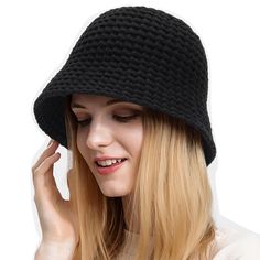 PRICES MAY VARY. High Quality: Womens knitted cloche hat is made with soft Acrylic fabric, soft and light weight, perfect for everyday wear. Classic simple design can be paired with anything in your closet. Size: Hat circumference: 56-58cm/22-22.8 inch, its size is suitable for most women. Unique Design: Fashion design winter bucket bowler hat suitable for any outfit. Knit cloche hat not only play a decorative role, but also bring you warmth in cold weather. Suit For Any Occastion: Great for any Cute Winter Hats, Bucket Cap, Warm Winter Hats, Bowler Hat, Bun Hairstyles For Long Hair, Winter Hats For Women, Cloche Hat, Formal Attire, Vintage Knitting