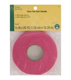 a pink cloth tape is packaged in a package