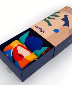 Step up your sock game with our fun and unique gift set, featuring three pairs of socks inspired by some of the greatest artists of all time. Our Kandinsky-inspired socks feature unique patterns and vibrant hues inspired by the work of the pioneering abstract artist Wassily Kandinsky. Kandinsky believed that art should be about expressing emotions and ideas rather than simply depicting objects or scenes, and these socks pay tribute to his groundbreaking work and enduring legacy as one of the most important artists of the 20th century. Our gift set also includes socks inspired by the famous American artist Andy Warhol, featuring his portrait and works from his lesser-known 'Flower Series.' Warhol's unconventional approach to art and culture revolutionized the way we think about celebrity, c Fun Multicolor Socks For Gifts, Novelty Multicolor Socks As A Gift, Expressing Emotions, Funky Socks, Fun Socks, Sock Game, Socks For Men, Novelty Socks, Colorful Socks