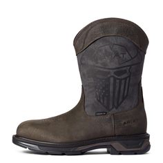 We’ve all got a little bit of outlaw on the inside. The WorkHog® XT Incognito is for guys who want to show it on the outside. This pull-on boot delivers all the performance of our WorkHog® XT plus a cool graphic on the shaft for extra personality. Non-metallic carbon safety cap protects toes against falling and heavy rolling objectsMeets ASTM F2413-18 standards for safety toe protection and electrical hazard resistant footwearU-Turn® Entry System allows easier entry for high archesATS® Max extra Entry System, Coffee Sizes, Work Boots Men, Work Boot, Pull On Boots, Goodyear Welt, Work Fashion, Work Boots, Western Wear