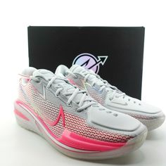 Nike Air Zoom Gt Cut Platinum Grey Think Pink Blast Cz0175-008 Mens Size 12 All Of Our Shoes Are 100% Authentic And Purchased From Various Authorized Retailers. Because Of This The Shoes May Have Been Tried On In Store. Box Condition Will Vary. Box May Be Crushed, Have Rips/Tears But The Shoes Are Not Affected Fast Shipping All Orders Are Typical Shipped Within 24 Hour Of Purchase (Excluding Sunday) To The Shipping Address On File. Your Order Will Be Double Boxed So That It Arrives To You Safely Pink Lace-up Basketball Shoes For Training, Nike Pink Basketball Shoes With Cushioned Footbed, Pink Nike Basketball Shoes With Cushioned Footbed, Pink High-top Breathable Basketball Shoes, Pink Running Shoes With Boost Midsole, Pink Running Shoes With Boost Midsole For Light Sports, Pink High-top Breathable Running Shoes, Pink Running Shoes For Light Sports With Boost Midsole, Pink Breathable High-top Running Shoes