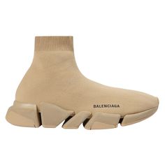 Balenciaga Speed 2.0 Sock Beige Black Logo High Top Pull Knit Trainer Sneaker 42 ********** Balenciaga ********** Brand: Balenciaga Size: 42 (Know Your Balenciaga Size) Name: Speed 2.0 Color: Beige Style: Trainer Sneaker Material: Knit Black Balenciaga Logo At Side Sock Like Design Technical 3d Knit Fabric Material Beige Contrasted Sole Ultra Flexible Molded Sole Ergonomic Sole With "No Memory" Technology Embossed Logo On The Back Of The Sole Made In Italy Brand New In Box, Comes With Box And Du Balenciaga Sock Shoes, Black Balenciaga, Balenciaga Speed, Balenciaga Logo, Beige Style, Balenciaga Shoes, Trainer Sneakers, Dream Shoes, Black Logo