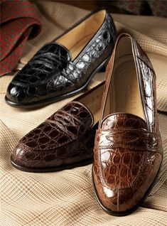 The Crocodile Loafer in Cognac - The Ben Silver Collection Elegant Moc Toe Dress Shoes With Crocodile Pattern, Elegant Brown Crocodile Pattern Oxfords, Classic Crocodile Pattern Dress Shoes For Semi-formal, Classic Brown Oxfords With Crocodile Pattern, Brown Crocodile Pattern Loafers For Semi-formal Occasions, Elegant Leather Moc Toe Shoes With Crocodile Pattern, Brown Crocodile Pattern Wingtip Loafers, Classic Wingtip Oxfords With Crocodile Pattern, Classic Leather Shoes With Crocodile Pattern