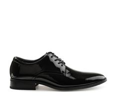 Dress the part in sharp dress shoes for men by Vance Co. Shiny faux leather uppers highlight a lustrous patent finish that beautifully contrasts dark outsoles. Classic low-cut ankles and a half lace-up style finish the style. Faux leather, Secure lace-up closure, Padded insole, Durable rubber outsole | Men's Vance Co. Cole Dress Shoes in Black Size 8.5 Dress Shoes For Men, Oxford Dress, Shoe Carnival, Mens Oxfords, Shoes For Men, Shoes Black, Up Styles, Low Cut, Size 13