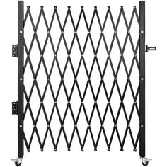 Single Folding Security Gate: Adjustable Width and Strong Construction and Good Mobility; Our folding security gates are made of strong 3/4 in G14 channel steel, with a black powder coat finish to preserves the integrity and extend its longevity; The safety lock design increases the security, and an installation kit can ease your assembly; Such stretchable door gates are the ideal gates for securing your high-traffic hallways or entryways in any business or industry; Single Folding Door; Durable Security Gate; Flexible Rolling Caster; Easy Lock and Installation; [Package Content] 1 x Folding Security Gate; 1 x Padlock with Keys; 1 x Set of Mounting Tool VEVOR Single Folding Security Gate 75-in x 50-in Black Steel Surface Mount Universal/Reversible Security Door with Black Screen Tempered G Security Screen Doors For Front Door, Pocket Door Gates, Wire Guard For Front Pirch, Door Gate Fence, Hog Wire Fence Door, Sliding Dog Gates Indoor Steel, Sliding Dog Gates Outdoor, Painting A Metal Security Door, Unique Security Doors