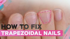 How to Fix Trapezoidal Nails Almond Shape Soft Neon Nail Art YouTube Flat Nails Shape, How To Grow And Shape Nails, No Tip Nails, How To Get Almond Shaped Nails, Flat Nails, Small Nail Beds Manicure, How To Fix Nails, How To Shape Natural Nails, Almond Nails How To Shape