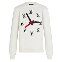 Louis Vuitton Clock Intarsia Pullover Sweater In Size Medium. From The Spring/Summer 2021 Runway Show By Virgil Abloh. No Flaws! Brand New With Tags. Clock Design On Both Front And Back. Luxury White Sweater For Fall, Luxury White Fall Sweater, Luxury White Long Sleeve Sweater, Luxury White Winter Sweater, Designer White Winter Sweater, Designer White Sweater, Designer White Long Sleeve Sweater, Louis Vuitton Sweatshirt, Louis Vuitton Sweater