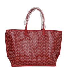 This Goyard Red Anjou PM Bag is in Goyardine Canvas with palladium hardware, tonal stitching, red Chevroches Calfskin lining, and a detachable red coin purse.This bag is reversible.Origin: FranceCondition: New and never wornAccompanied by: Goyard dustbag, retail UPC, removable pouchMeasurements: 18.5" x 11" x 5.9" ; 7.5" shoulder strap Red Luxury Bags With Leather Handles, Luxury Red Bags With Leather Handles, Luxury Red Bags With Leather Lining, Red Shopping Bags With Palladium Hardware, Red Travel Bags With Palladium Hardware, Red Tote Bag With Palladium Hardware, Luxury Red Shoulder Bag With Palladium Hardware, Red Tote Shoulder Bag With Palladium Hardware, Goyard Anjou