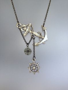 Pinterest Jewelry, Nautical Necklace, Sea Necklace, Bijoux Art Nouveau, Lost At Sea, Ship Wheel, Nautical Jewelry, Bijoux Diy, Pretty Jewellery