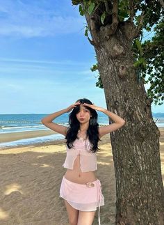 Korean Beach Outfit, Best Winter Outfits, Swimsuits Outfits, Cute Swimsuits, Midi Skirts, Pretty Selfies, Fancy Outfits