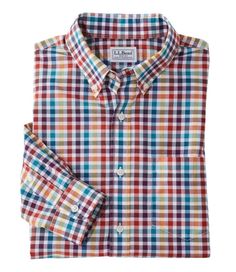 Customers love the high-quality craftsmanship of our wrinkle free button down shirt, which gives you all the comfort of cotton, with none of the wrinkles. Slightly Fitted: Relaxed through the chest and sleeve, with a slightly slimmer waist. 100% cotton poplin. Fine 80s two-ply fabric for longer wearability. Features wrinkle-free performance that won't wash out. Our innovative TrueCool fabric wicks moisture away from your skin and helps it dry quickly. Machine wash and dry. Button-down collar and Slimmer Waist, Check Dress, Sport Shirt, Men's Shirts, Button Down Collar, Slim Waist, Wrinkle Free, Wicks, L L Bean