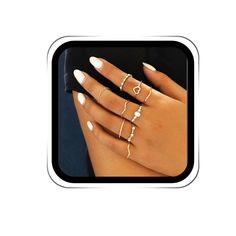 PRICES MAY VARY. Dainty heart rings set make by high quality alloy,crystal,have different pattern,simple and elegant,fits most women. Index finger rings size as shown in the figure,it can be used as overlapping ring, joint ring, MIDI ring, simple ring and so on,and can be worn by overlapping or alone,provides you with a variety of different options to meet your different dress matching needs. Crystal ring set is suitable for many occasions,such as parties, dances, weddings, offices, daily life,f Halloween Rings Jewelry, Elegant Fits, Rings Star, Finger Ring For Women, Rings Stacking, Halloween Ring, Index Finger Rings, Heart Rings, Stackable Ring Sets