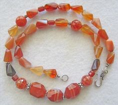 Carnelian Necklace Gleams in the Sunlight Ancient Egyptian Jewelry, Carnelian Bracelet, Carnelian Necklace, Hill Tribe Silver, Egyptian Jewelry, Fire Agate, Scottsdale Az, Forex Strategy, Creative Jewelry