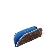 LOUIS VUITTON® - Charlotte Pencil Pouch - Blue Blue Travel Cases With Pen Slots, Blue Rectangular Case With Pen Slots, Blue Case With Pen Slots For Daily Use, Portable Blue Cases For Personal Use, Portable Blue Case For Personal Use, Luxury Blue Travel Pouch, Blue Rectangular Case For Personal Use, Blue Travel Pouch With Pen Holders, Modern Blue Pencil Case For Personal Use