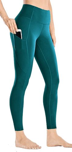 PRICES MAY VARY. Yoga Pants with Secure Pocket - With 2 pockets on each leg.Our Hi Clasmix yoga pants can hold your phone, keys or other essentials so you can focus on your activity. In addition, a gusset crotch supports free movement and interlock seams minimize rubbing and chafing.You can move easily, bend, squat, stretch or do any pose you want when you do exercise. BREATHABLE FOR ALL- DAY COMFORT - Hi Clasmix High waist leggings are crafted from our exclusive fabric which is soft, lightweigh High Stretch Bottoms With Side Pockets For Gym, High Stretch Gym Bottoms With Side Pockets, High Stretch Sports Pants With Pockets, Full Length Solid Leggings With Pockets, Full-length Solid Leggings With Pockets, Green Moisture-wicking Full-length Pants, Green Full-length Moisture-wicking Pants, Solid Yoga Pants With Side Pockets For Sports, Solid Color Yoga Pants With Side Pockets For Sports