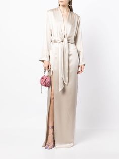 Kimono Gown, Gown White, Kimono Design, Michelle Mason, Yoko London, Silk Gown, Exclusive Fashion, White Silk, White Fashion