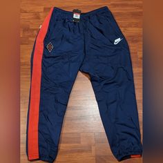 Nike Sportswear Woven Pants 'Blue Red' (Size Us Mens L). Condition Is New With Tags. Come As Seen In Pictures. Any Questions Send A Message Nike Tech Black, Nike Tech Joggers, Nike Sweatpants Mens, Nike Fleece Hoodie, Nike Sweatsuit, Sweatpants Nike, Slim Fit Joggers, Pants Nike, Nike Sweatpants