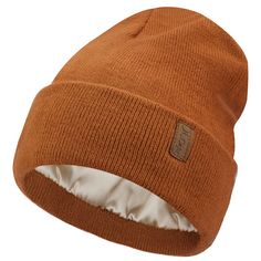 PRICES MAY VARY. Warm Winter Hat: The outer layer of our winter knit beanies are made of 100% super soft Acrylic, the lining is golden polyester silky satin lining. More comfortable and skin-friendly that you won't want to take it off. Thick fine ribbed knitting makes you stylish indoors and warm outdoors. Classic unisex solid color warm knitted beanie hats for men and women will give the best care to you during the cold weather. One Size Fits Most: Beanie Hat: 22x22.5cm/8.66" x 8.85". With the Knit Beanies, Beanie Hats For Women, Winter Hats For Men, Warm Winter Hats, Go Red, Ski Hats, Knitted Beanie, Womens Winter, Slouchy Beanie