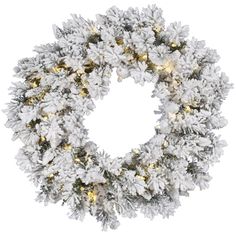 "From our Luxe Collection of floral craft supplies, 30\" Flocked Snow Ridge Artificial Christmas Wreath is available in unlit, clear and warm white LED.   Don't miss our coordinating Flocked Snow Ridge garland, and swag bases.  Beautiful as is or add your own holiday accents to this spectacular base. This wreath measures 30\" across the diameter from the end of one tip to another.   Please contact us for availability and pricing for our 36\", 42\", 48\" and 60\" wreaths." Christmas Reef, Lighted Wreaths, Traditional Wreath, Christmas Wreaths & Garlands, Artificial Christmas Wreaths, Warm White Led Lights, Christmas Bedroom, Artificial Wreath, Italian Lighting