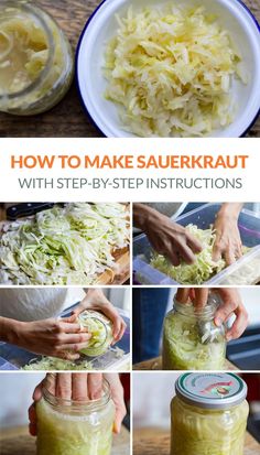 how to make sauerkraut step - by - step instructions for making sauerkraut