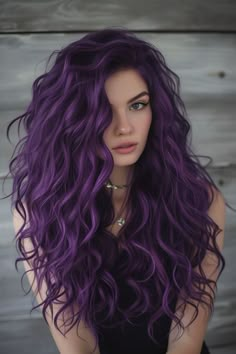 Fuschia Hair, Long Purple Hair, Exotic Hair Color, Κούρεμα Bob, Hp Characters, Hair Colorful, Galaxy Hair, Modele Fitness