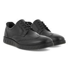 The Ecco S. Lite Hybrid is the brogue shoe that doubles as sneakers. With perforated leather panels and classic brogue accents, these shoes provide the refined look of derbies alongside the cushioned comfort of sneaker soles. Removable Ethylene-vinyl acetate insoles allow customization, so you can step out in premium style and fluid movements from meetings to meals. Business Brogue Low-top Dress Shoes, Derby Oxfords With Perforations, Business Dress Shoes With Brogue Detailing, Wingtip Oxford Shoes With Perforations, Modern Wingtip Oxfords For Business Casual, Modern Wingtip Oxfords For Semi-formal Wear, Wingtip Oxfords With Perforations, Wingtip Dress Shoes With Perforations For Workwear, Classic Wingtip Golf Shoes