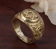 Star of David Ring. Jewish Star Ring. Star Ring Jewelry. Archangels Signet Ring .Sacred Symbols Talisman Protective Amulet Shield of David SIZE :- All Size Are Available, choose from variation. METAL :-Brass ❥ Customers satisfaction is our biggest priority, please contact us with any questions/queries for future or existing orders, and we will do our best to make sure you are happy with your order. ♥ Please Make Sure to Include The Correct Address During Before Order. You can return item within Antique Yellow Gold Star Jewelry, Vintage Star-shaped Anniversary Rings, Antique Gold Star-shaped Jewelry, Spiritual Hallmarked Star Of David Jewelry, Handmade Gold Star-shaped Ring, Handmade Star-shaped Gold Rings, Handmade Gold Star Rings, Vintage Star-shaped Rings For Gift, Vintage Star Shaped Rings For Gifts