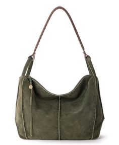 in stock The Sak Handbags, Fall Handbags, Suede Bag, Medium Sized Bags, Suede Handbags, The Sak, Medium Tote, Leather Hobo Bag, Green Suede