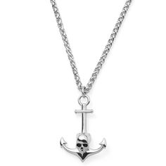 * Adjustable length necklace
 * Surgical-grade stainless steel Davy Jones Locker, Wooden Jewelry Stand, The Bottom Of The Ocean, Bottom Of The Ocean, Sea Travel, Anchor Necklace, Davy Jones, Skull Necklace, Square Rings