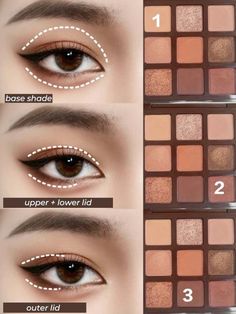 -kbeauty eyeshadow, korean makeup tutorial -douyin makeup Korean Eye Shadowing Tutorial, Korean Eyeshadow Tutorial, Douyin Eyeshadow, Korean Eyeshadow, Teknik Makeup, Brown Eye Makeup Tutorial, Anime Eye Makeup, Mekap Mata, Korea Makeup