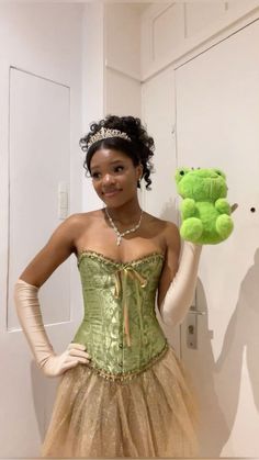 disney costumes, halloween costumes, halloween disney costumes, halloween 2024 Princess Tiana Corset Costume, Tina And Lottie Costume, Halloween Costume Princess Tiana, Princess Frog Costume, Princess Tiana Corset, Princess And The Frog Group Costume, Tiana Costume Woman, Halloween Costumes Princess And The Frog, Tiana Corset Costume