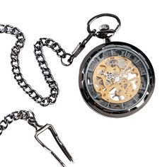 Black Open Face Hand-winding Mechanical Pocket Watch Pendant Chain Fob Watches Product Features:  Transparent Skeleton  Open Face Design  Movement: Hand Winding Mechanical  Diameter: About 4.4 cm  Thickness: About 1.4 cm  Total Length of Chain: About 30cm  Package Content:  1 x Pocket Watch  1 x Chain Click this here to visit mastation556 Store                                                                                                                                           Payment ✼We onl Peter Tattoo, Steampunk Skeleton, Watch Pendant, Mechanical Pocket Watch, Face Pendant, Skeleton Watches, Fob Watch, Design Movements, Pendant Watches